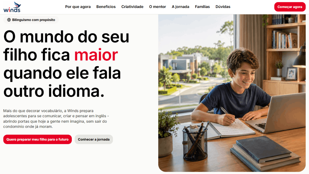 Landing page de alta conversão desenvolvida pela M3 Pixel